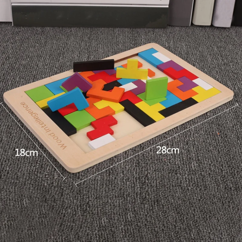 New Pattern 3D Wooden Puzzles Jigsaw Board Brain Teaser Children Puzzle Toys Game