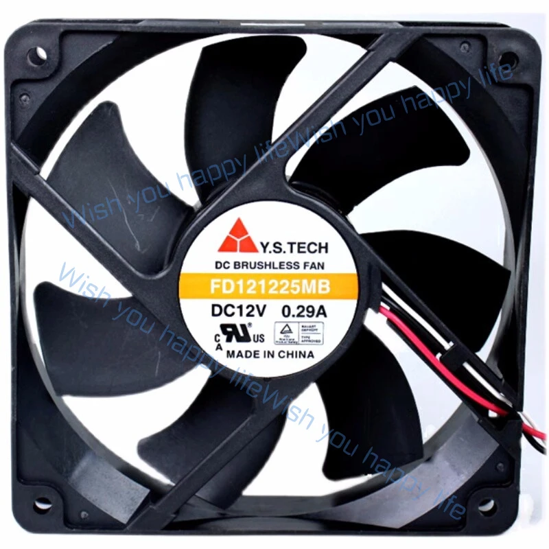 L... For FD121225MB DC 12V 0.29A 120X120X25mm Server Square Fan