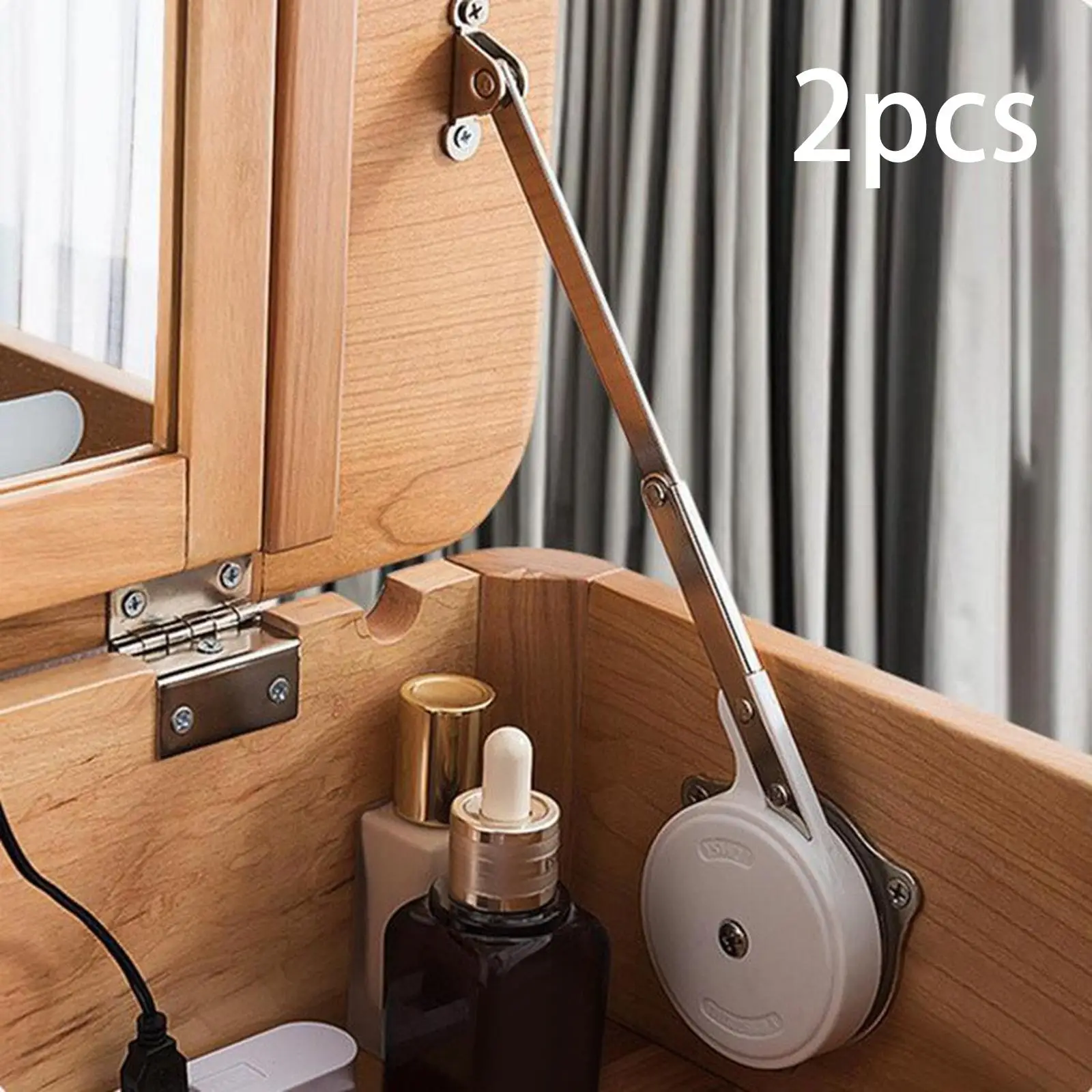 Hydraulic Soft Close Lid Support Hinges Strong Dampening Folding Hinge for Flip Top Wooden Box Furniture Door