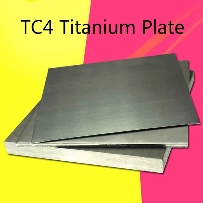 TC4 Thick Titanium Alloy Plate Thick Ti Sheet Thickness 6/8/10/15/20/25mm Industry or DIY 100x100mm 150x150mm