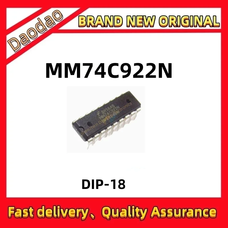 5Pcs MM74C922N 74C922N DIP-18 Multiplexer IC New original