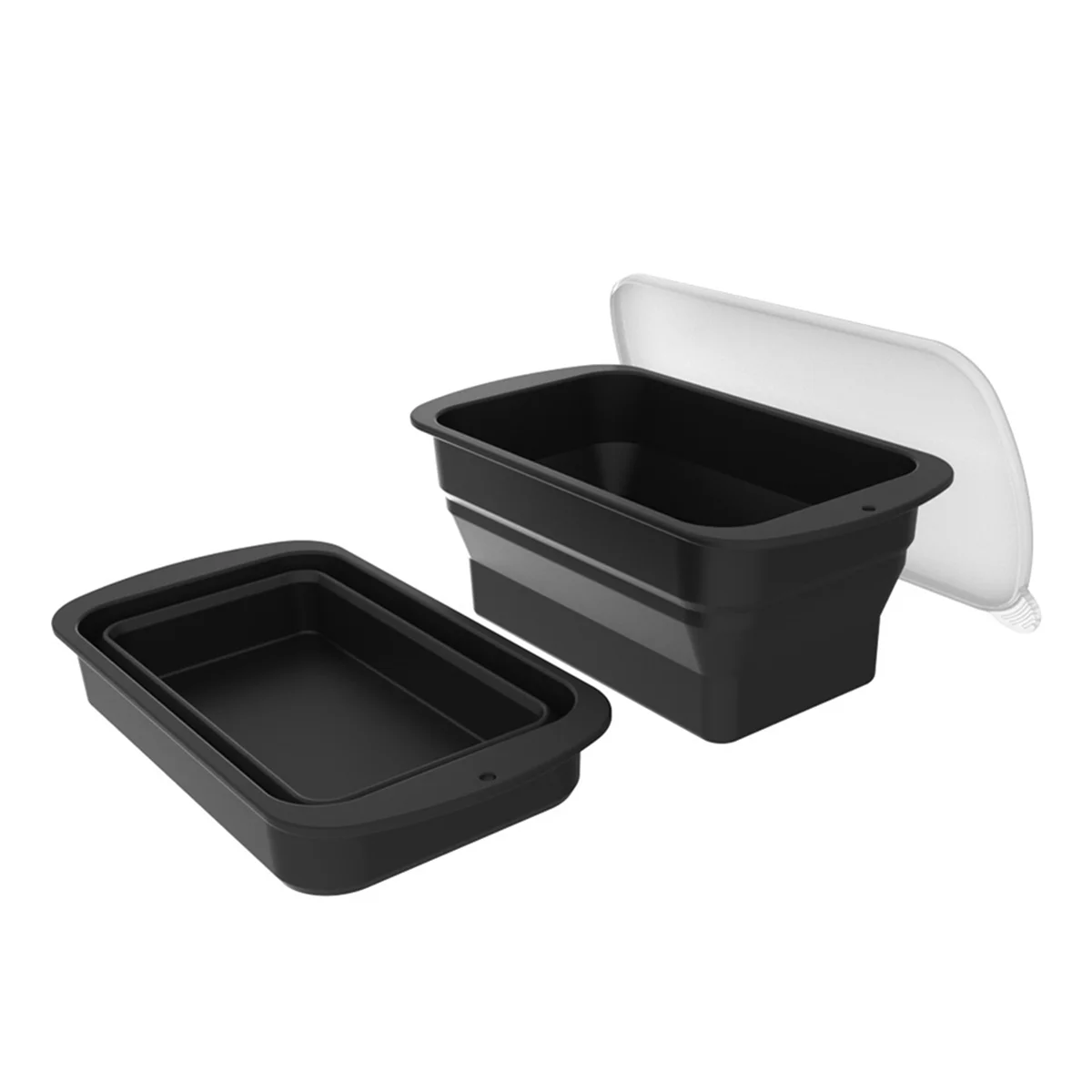 

2PC Ice Block Mold Extra Large for Ice Bath Cold Plunge Tub Chiller Cooler Collapsible Stackable SiliconeMold Ice Tray,A