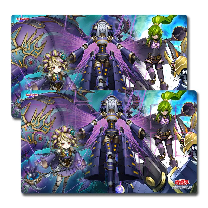 

Ю-Ги-О! Коврик для мыши и клавиатуры El Shaddoll Wendigo Winda DIY, самодельный, для игровых карт, резиновый, 60*35 см