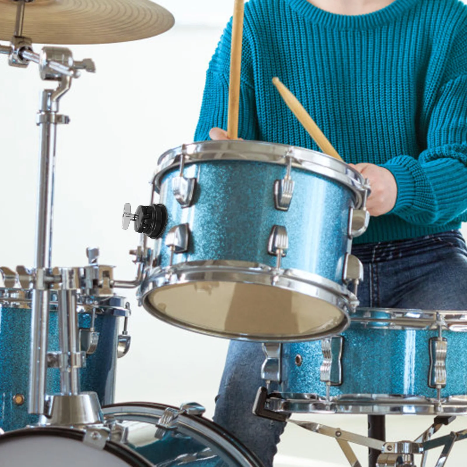 طبل جبل قوس الطابق توم الساق المشبك سبيكة قاعدة ل طبل عدة حامل أجزاء الأداة اكسسوارات قواعد قرع توم الساق #2