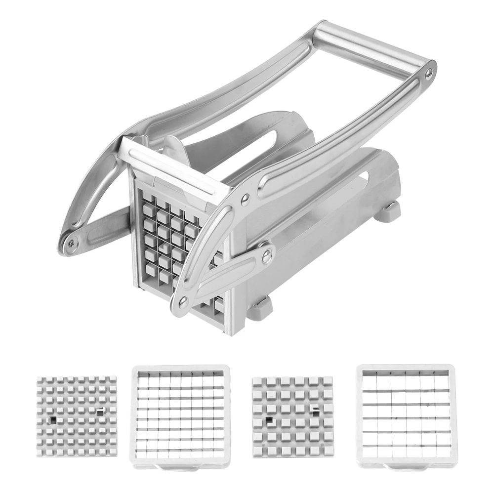 Stainless Steel Kitchen Gadgets Cucumber Cutting Machine Potato Strip Cutter Chipper Slice Home Practical