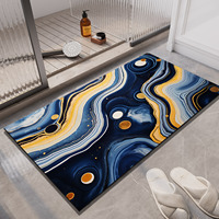 Diotomite Bath Mats Bathroom Non-Slip Foot Mat Absorbent Quick Dry Shower Carpet Toilet Rugs Doormat Washable
