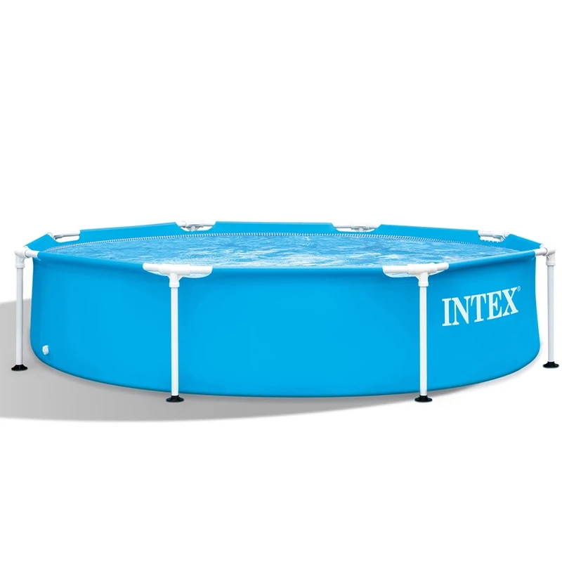 INTEX 28205 Piscina Inflable con Marco Metálico Azul para Deportes Acuáticos, Piscina Elevada para Nadar al Aire Libre