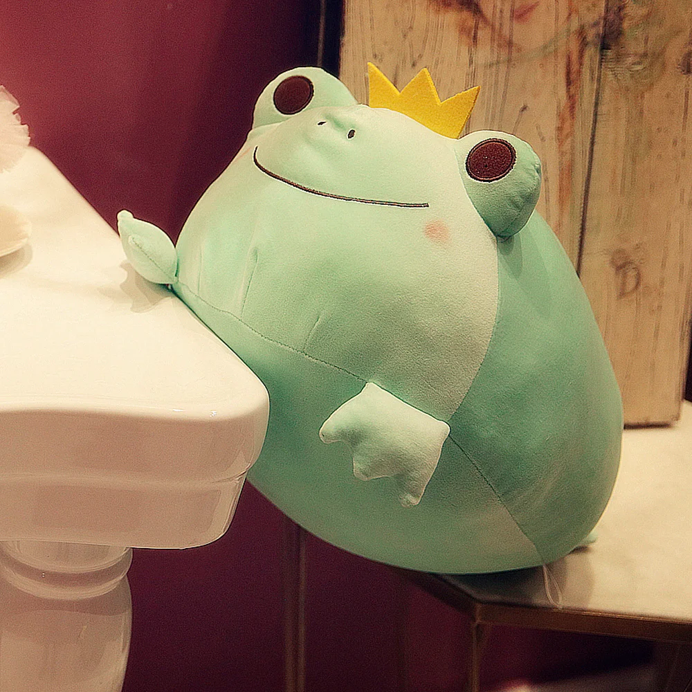 

1pc, Crown Frog Plush Toy, Animal Plush Toy, Soft Plush Toy, Toys For Kids, Gift For Kids, Birthday Gift, Home Decor, Room Decor