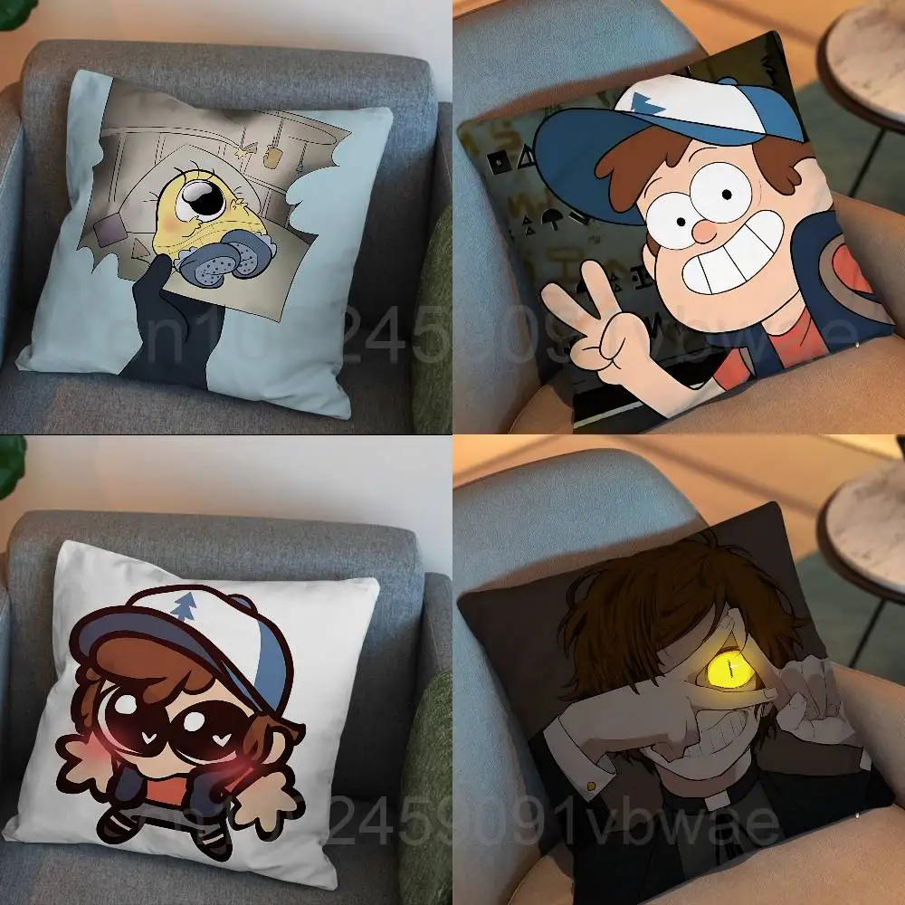 

Bill Cipher Dipper Pines Gravity Falls Pillow Case Living Room Sofa Cushion Cover Suitable For Home Bedroom Room Decoration