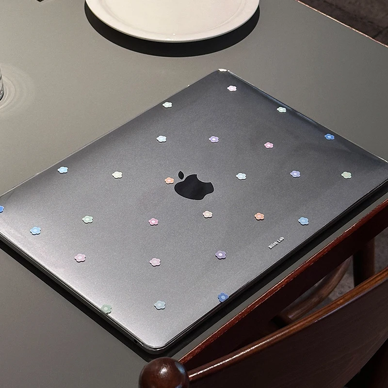 Colorful Flowers Laptop Case For Apple Macbook 15 inch 2025 M5 Air 15 13 13.6 Inch For M4M3M2M1 Chip Pro 13 Air 13 Crystal Cover
