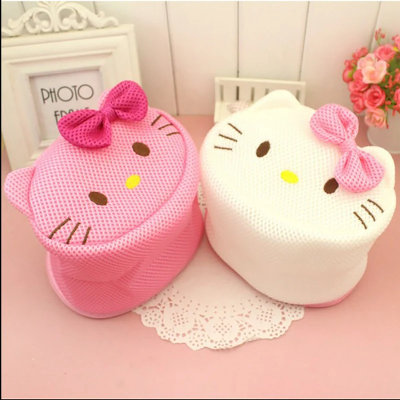 Hello Kitty Laundry Bag Sanrio Cartoon Anti Deformation Underwear Wash Bag Thickened Washing Machine Mesh Bag Anime Peripheral