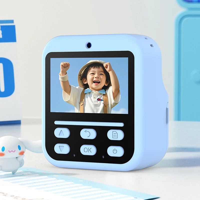 Digitale Kinderkamera für Fotografie, Mini-Drucker, tragbar, thermischer Sofortdruck, Foto-Kinderkamera, HD-Videokamera, Aufnahme