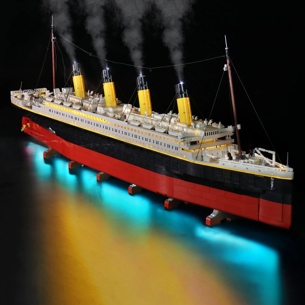 Brick Bling LED light model 10294 es adecuado para regalos de bloques de construcción Titanic, solo incluye accesorios de iluminación