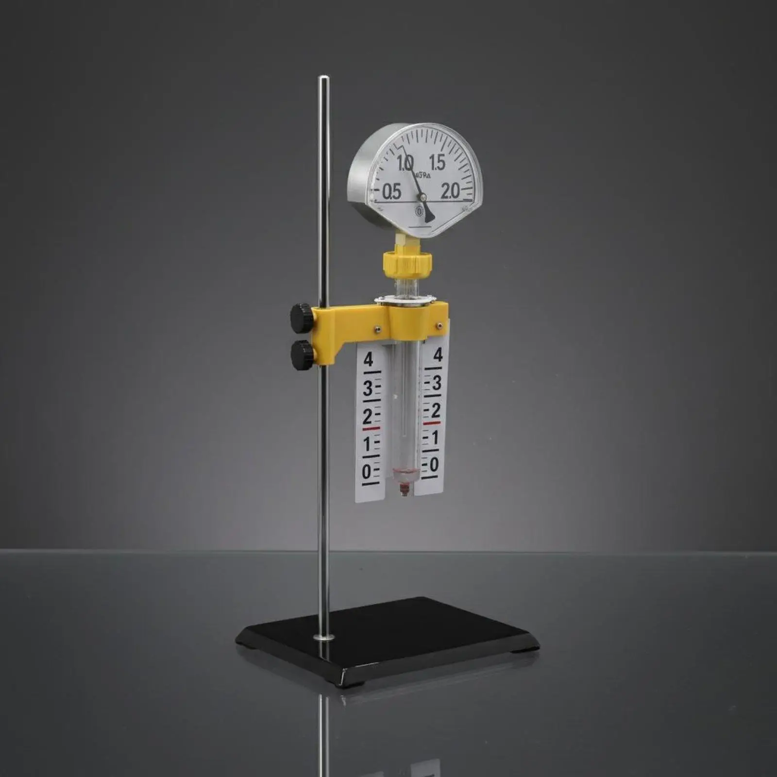 Physics Experiment Kit Thermodynamics Teaching Aid with Clear Pressure Gauge and Graduated Volume Scale for Classroom