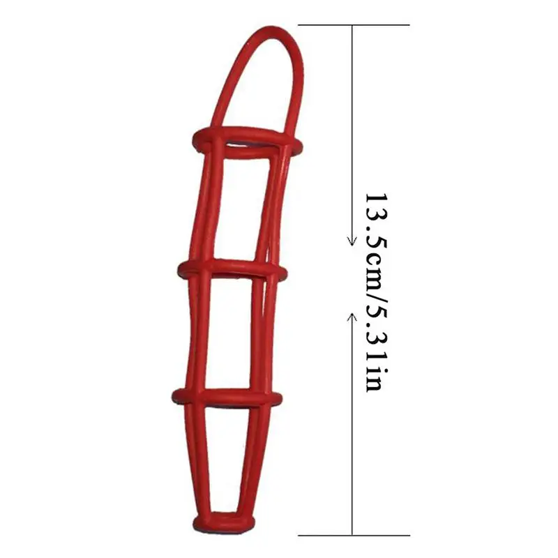 1PCS BDSM Silicone Chastity Cage Cock Ring Penis Extender for Men Adult Delay Time Enlargement Penis Sleeve Random Color Sex Toy view 6