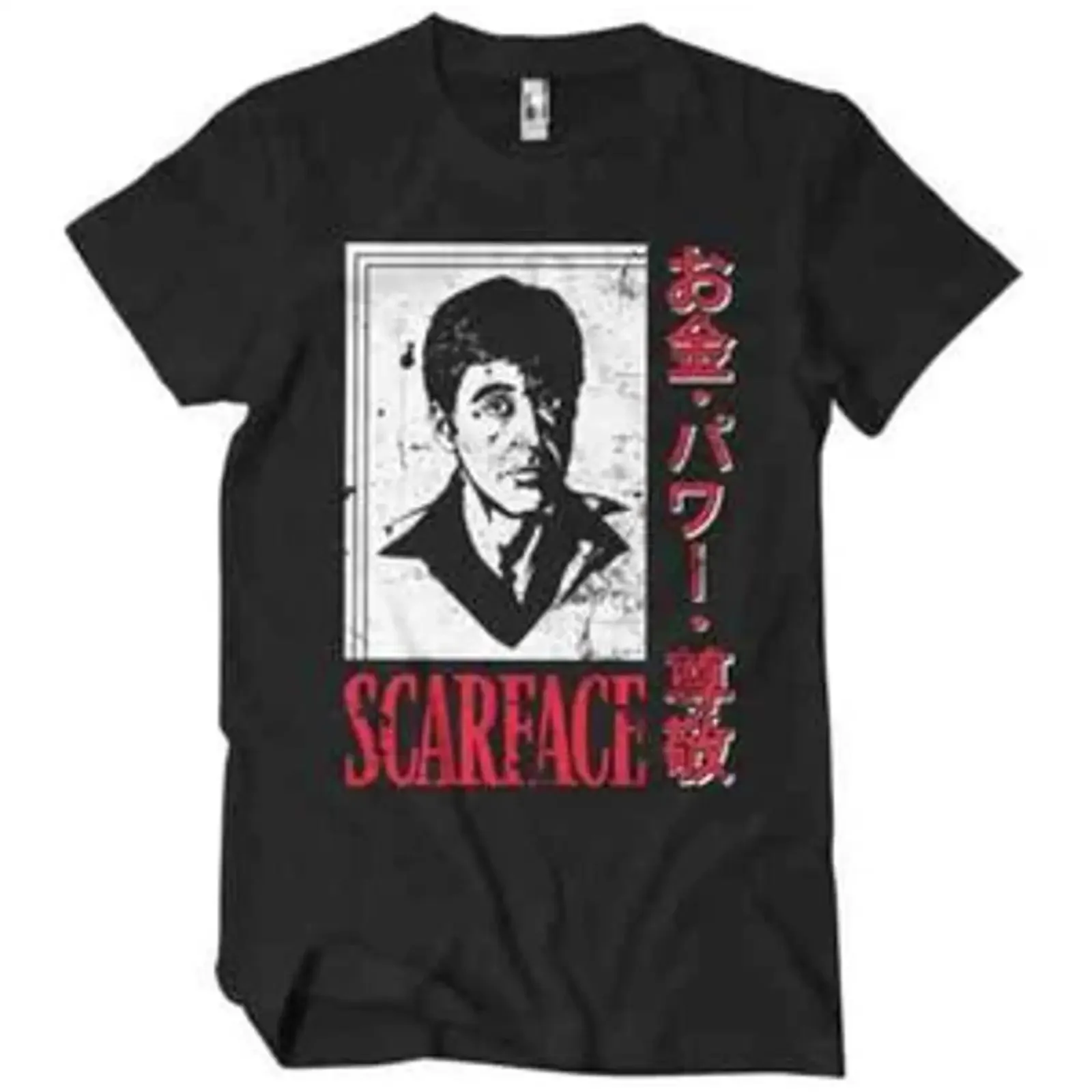 Scarface 1983 Japanese Al Pacino Tony Montana Men's T Shirt vintage Washed Stylish designer clothes Stretched homme fashion