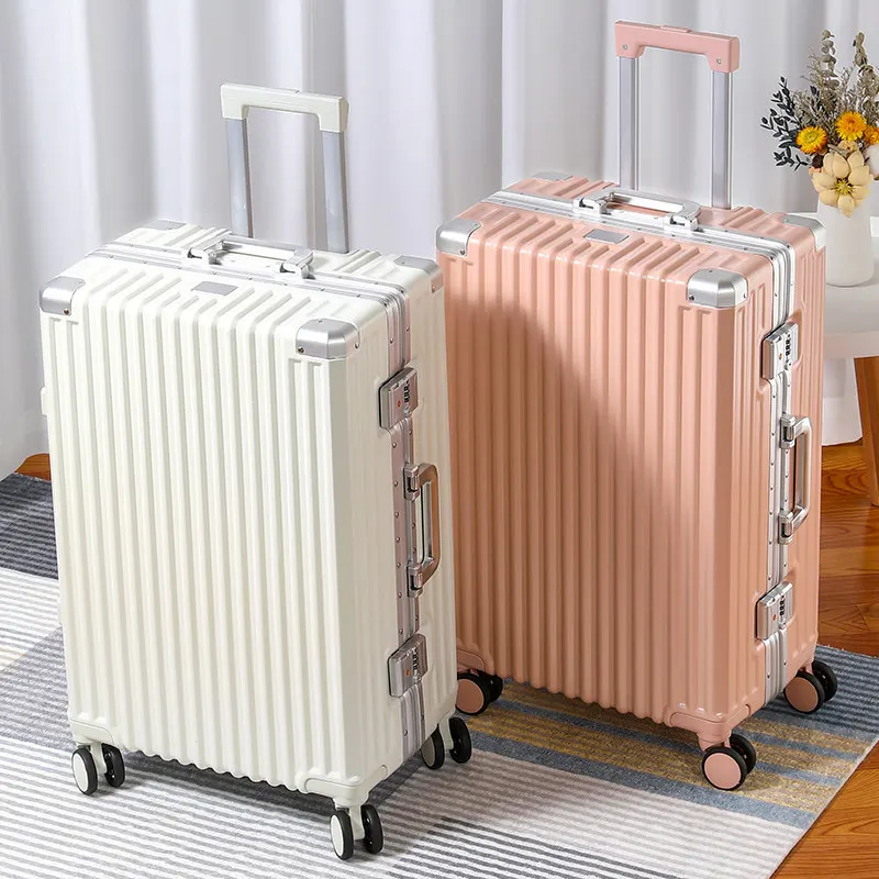 Carrier 28-inch Large-Capacity Suitcase Aluminum Frame Thickened Trolley Case Business Luggage Combination TSA Lock Suitcase
