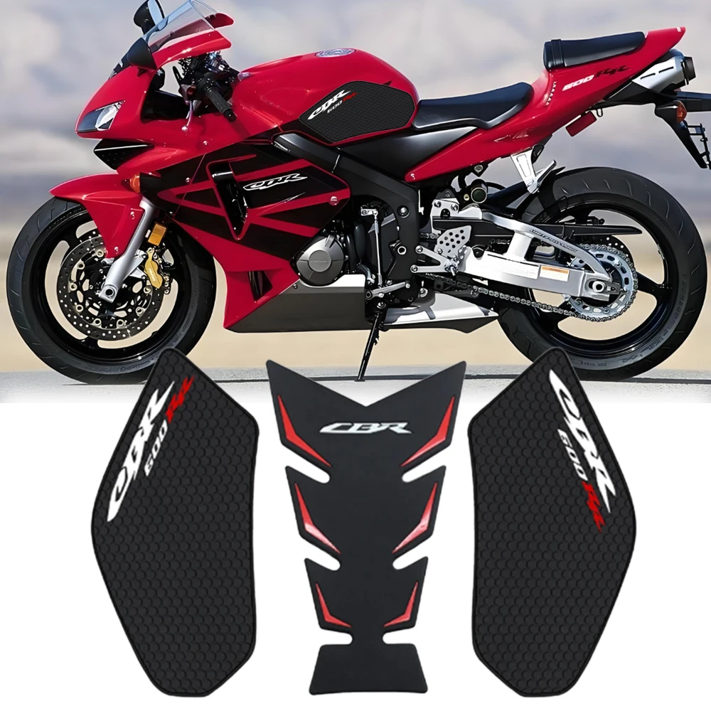 For Honda CBR600RR CBR 600 RR 2003-2006 Motorcycle Side Fuel Tank Pad Knee Traction Pad Rubber Stickers