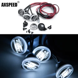 AXSPEED LED Lamp Roof Light Bright Search Light HELLA IPF Sticker Round Headlights for 1/10 RC Crawler Car Axial SCX10 TRX4 TRX6