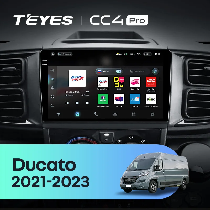TEYES CC4 PRO For Fiat Ducato Van L3H2 2021 - 2023 CarPlay Radio Multimedia Stereo Car Play Android Auto 2DIN Autoradio
