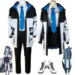 Anime Azul Archive Arisu Cosplay Costume para Homens e Mulheres, Casaco com capuz, Roupas de Trabalho, Uniforme JK, Fato Carnaval Halloween