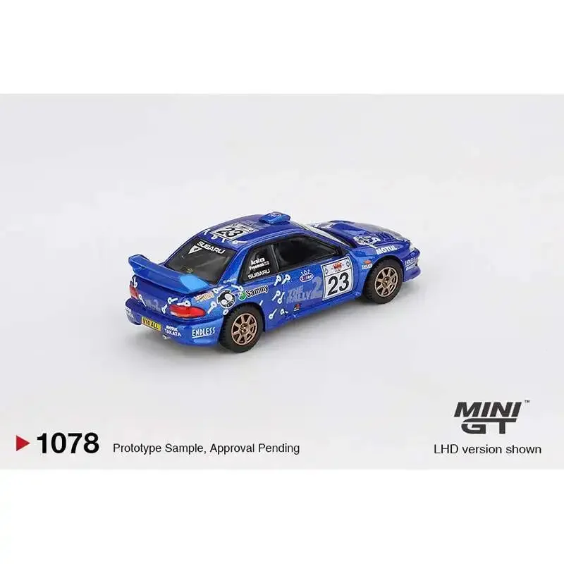 

PreSale MINIGT 1078 1:64 Subaru Impreza WRC99 2000 #23 Acropolis Rally Diecast Car Model Collection Toys