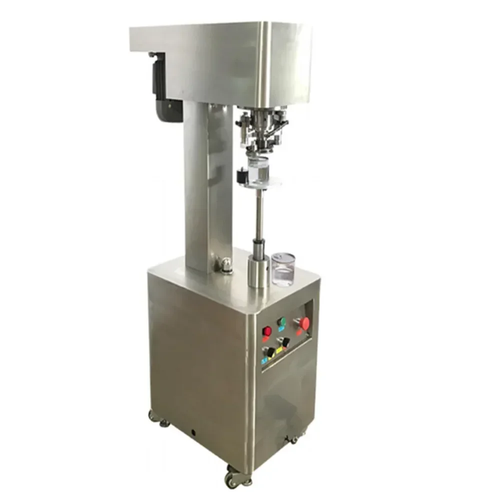 Semi-Automatic Vacuum Cup Sealing Machines Mini Portable Stainless Steel Beer Cola Can Seal Machine