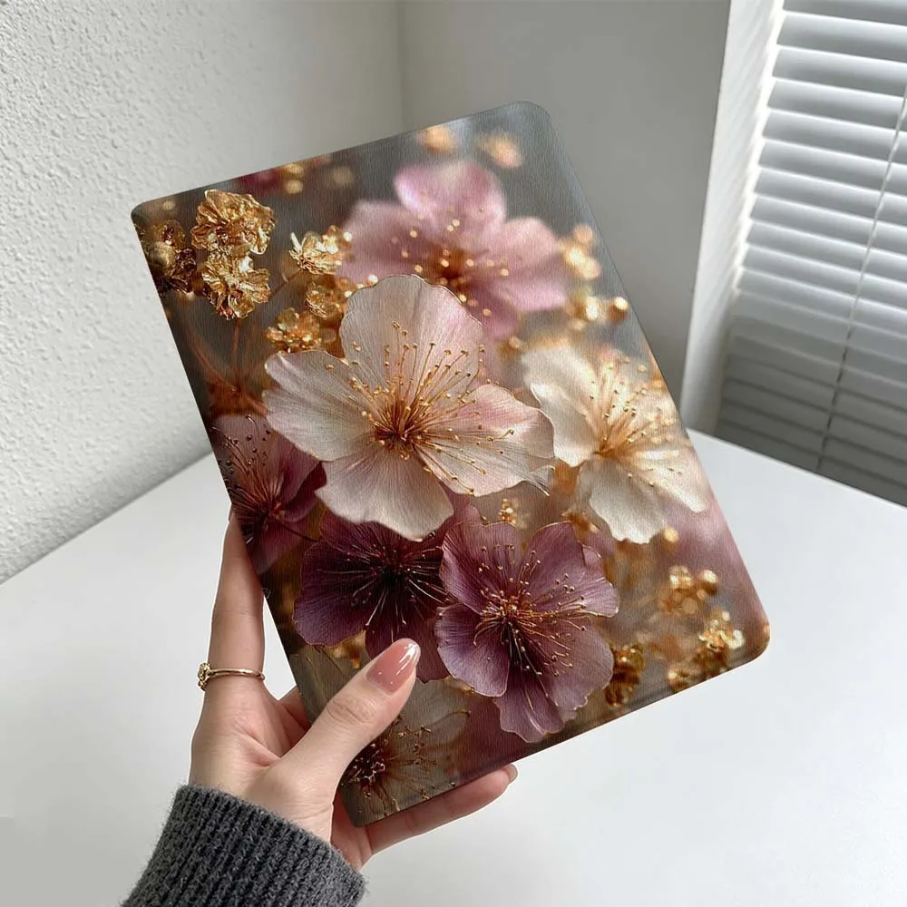 Colorful Floral Pattern For Samsung Galaxy Tab S11 S10 S9 S8 S7 A11 A9 A8 Ultra Lite FE Plus Soft Inch Tablet Case Cover
