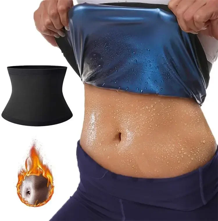 Waist Trainer for Women Shaper Sauna Sweat Belt Waist Trimmer Blue