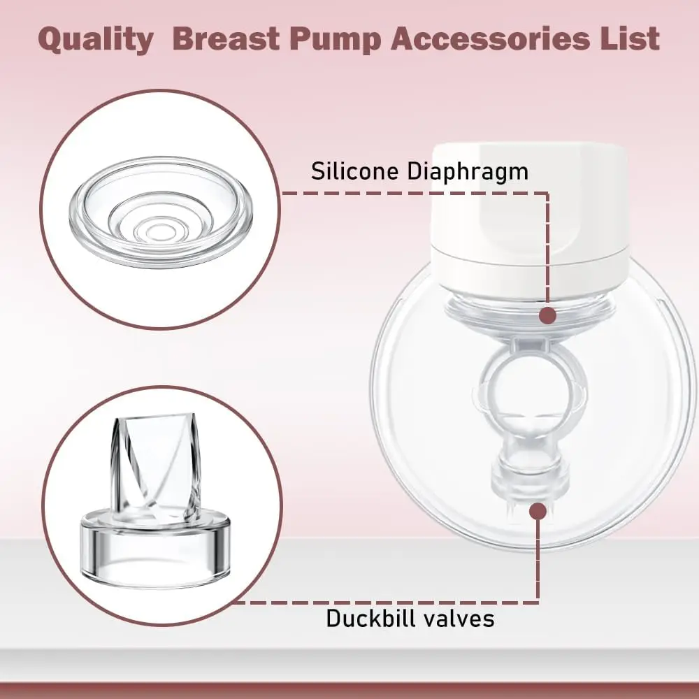 Válvula y diafragma de pico de pato de silicona, compatibles con accesorios de extractor de leche portátiles S12/S9/S13/S15, piezas de repuesto