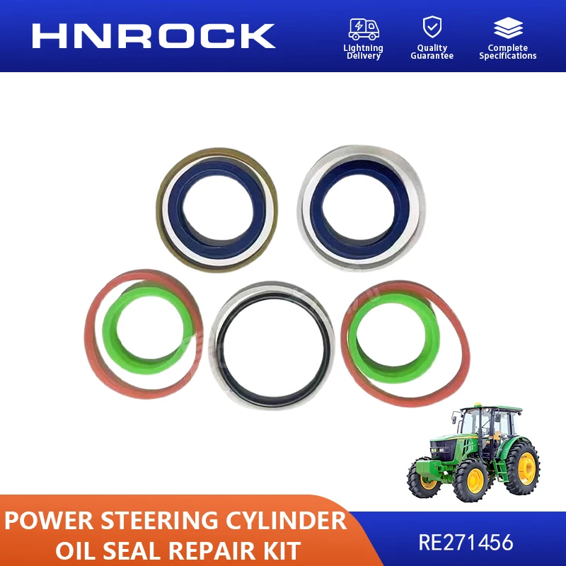 NEW 5-/5E904 Series Steering Cylinder Oil Seal Repair Kit RE271456 For Jo/hn De/e/re Tractor Parts