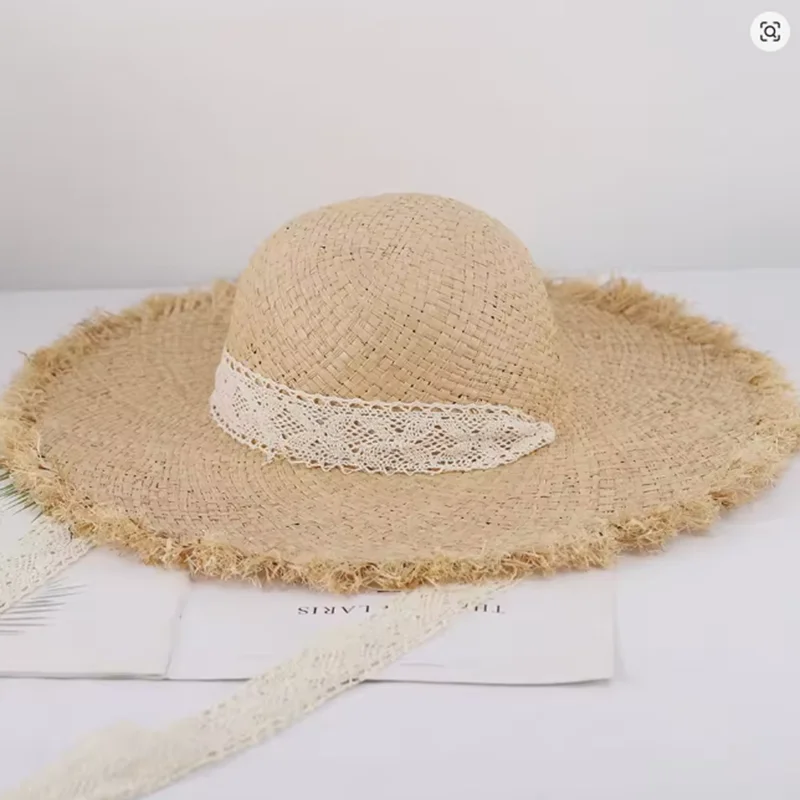 

Новая вязаная крючком шляпа-ведро с защитой от ультрафиолета, солнцезащитный козырек, пляжные шляпы, женские козырьки, складная женская летняя шляпа от солнца