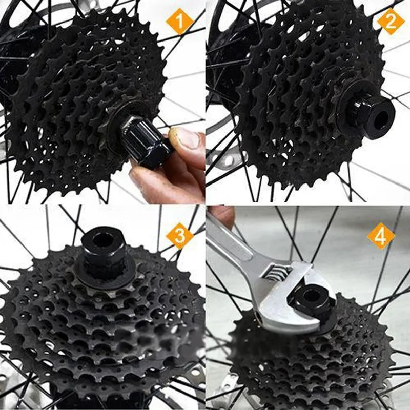 Flywheel Disassembly Installation Mountain Bike Card Flying Spin Flying Sleeve Maintenance and Repair Special Black Tool