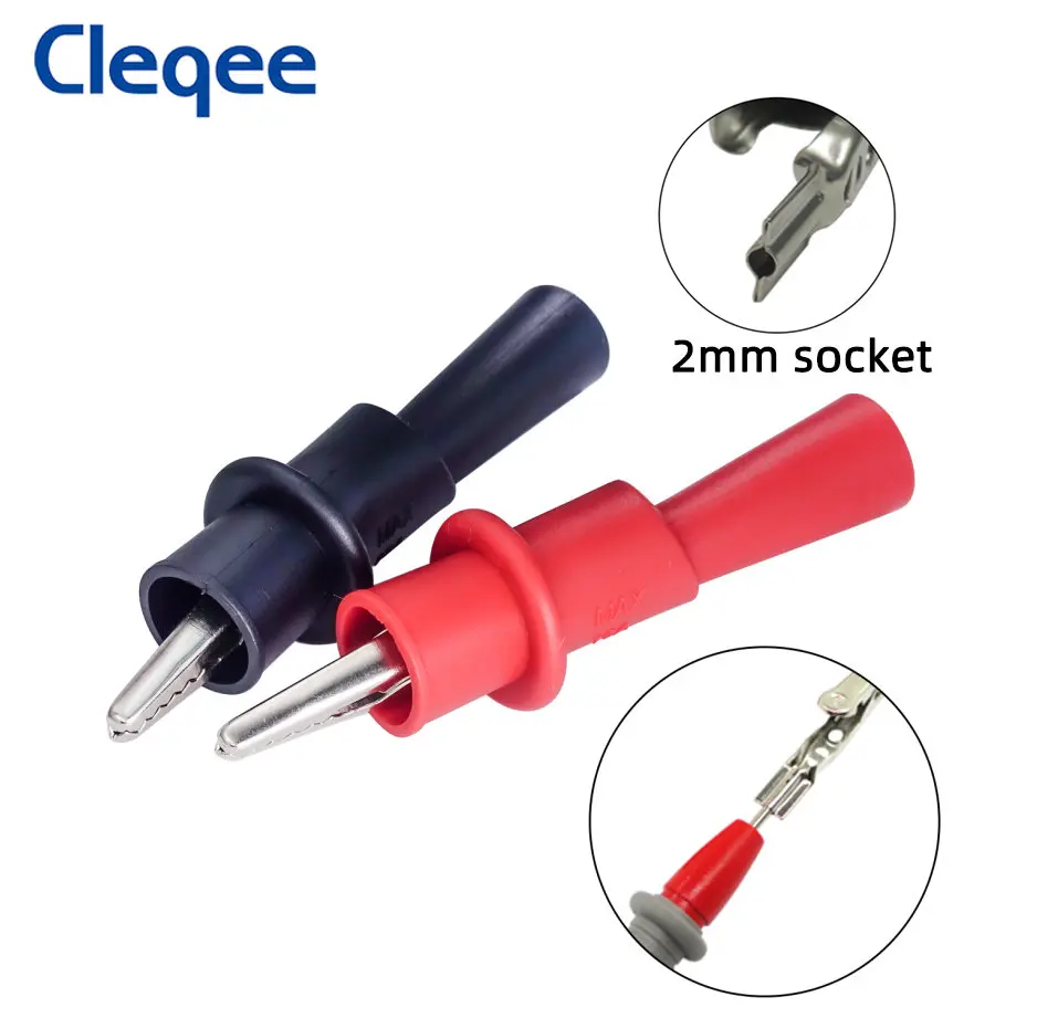 Pontas de prova para multímetro 4mm banana plug fios para teste tester leads jacaré clipes testador dicas para kit de cabo diy eletrônica