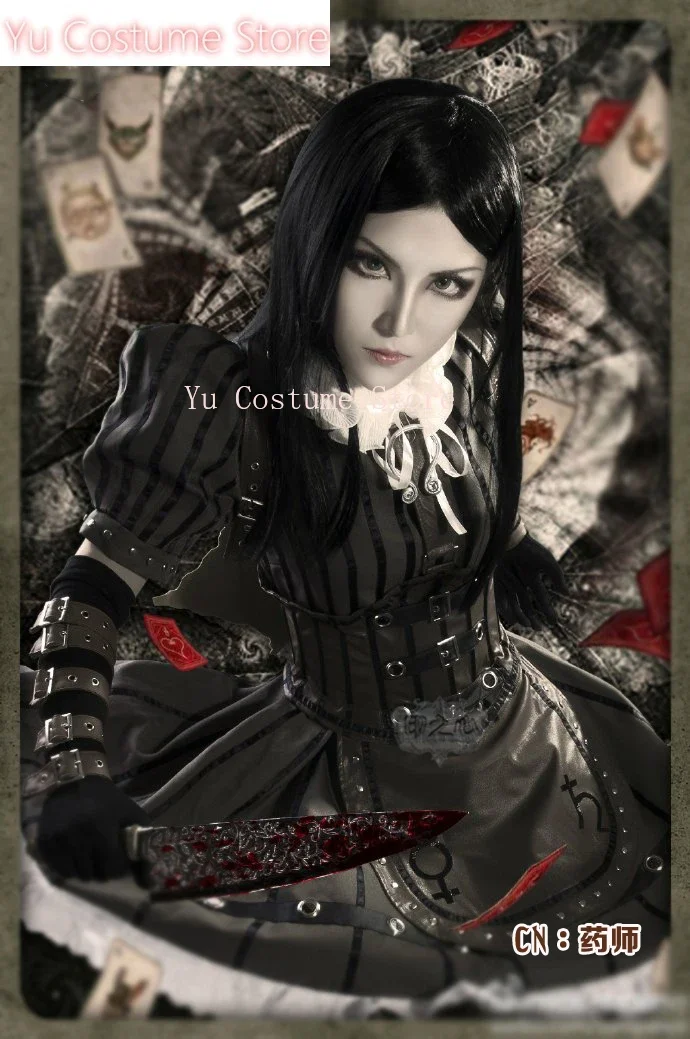 

Anime!Alice:Madness Returns Alice Steam Suit Sublimation Version Dress Uniform Cosplay Costume Halloween For Women