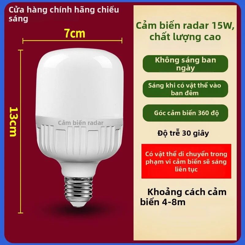 GUANYING | Đèn LED Thông Minh Điều Khiển Bằng Cảm Biến Chuyển Động & Âm Thanh