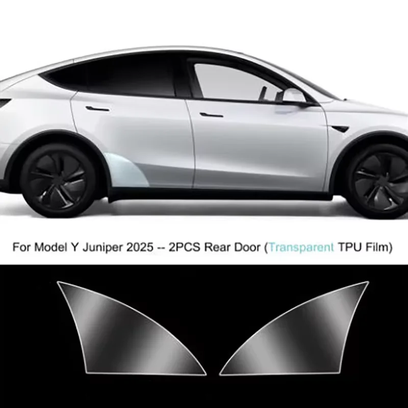 Kratzfeste Schutzfolie für Vorder- und Hintertürecken für Tesla Model Y Juniper 2025 TPU-Folie Unsichtbare Autokleidung – Detail 5
