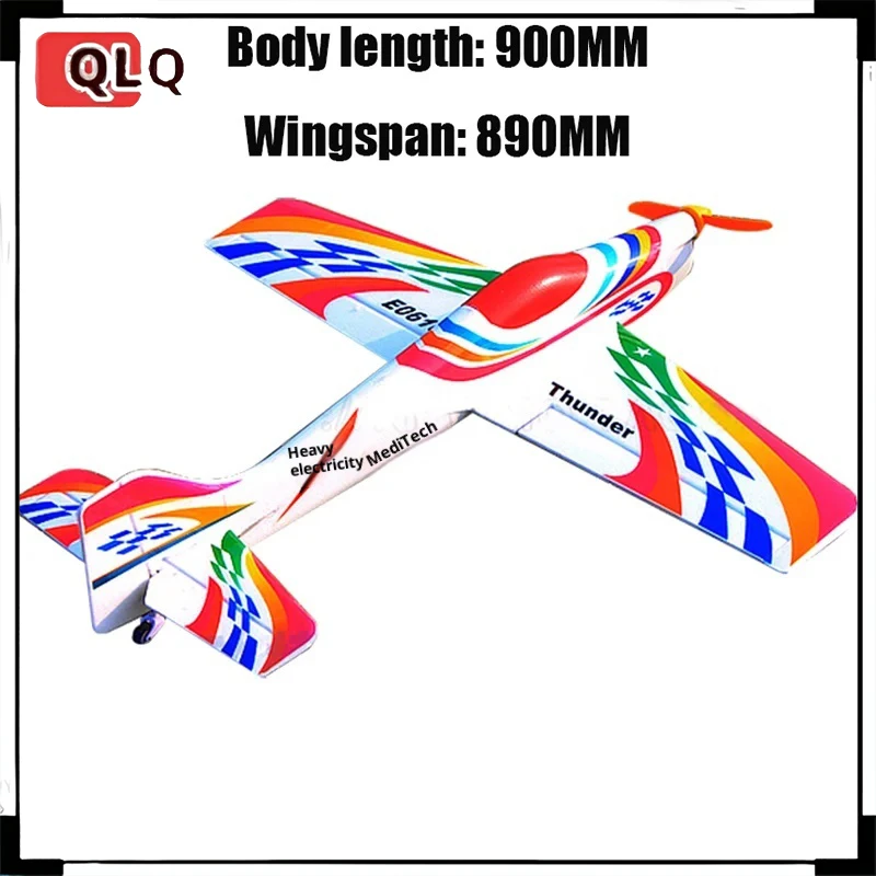 

F3A Thunderbolt Electric Fixed-Wing EPP Foam Stunt Aircraft 2.4g Remote Control Model Kit 890mm Wingspan Assembly Toy