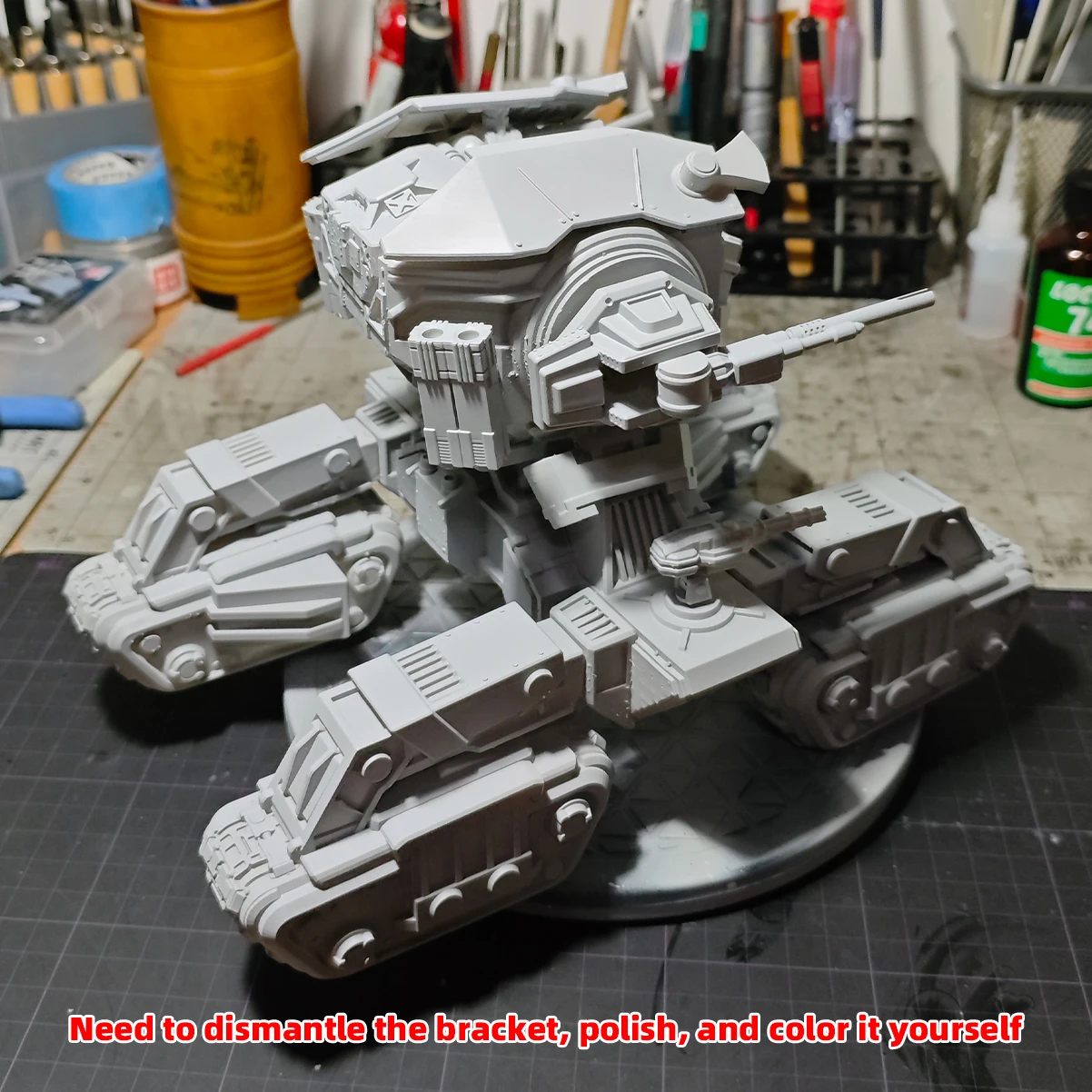 1/35 Modellbausatz 3D Harz Miniaturfiguren Diorama Unbemalte Sci-Fi Gepanzerte Panzer Land Cruiser Super Heavy DIY – Detail 6