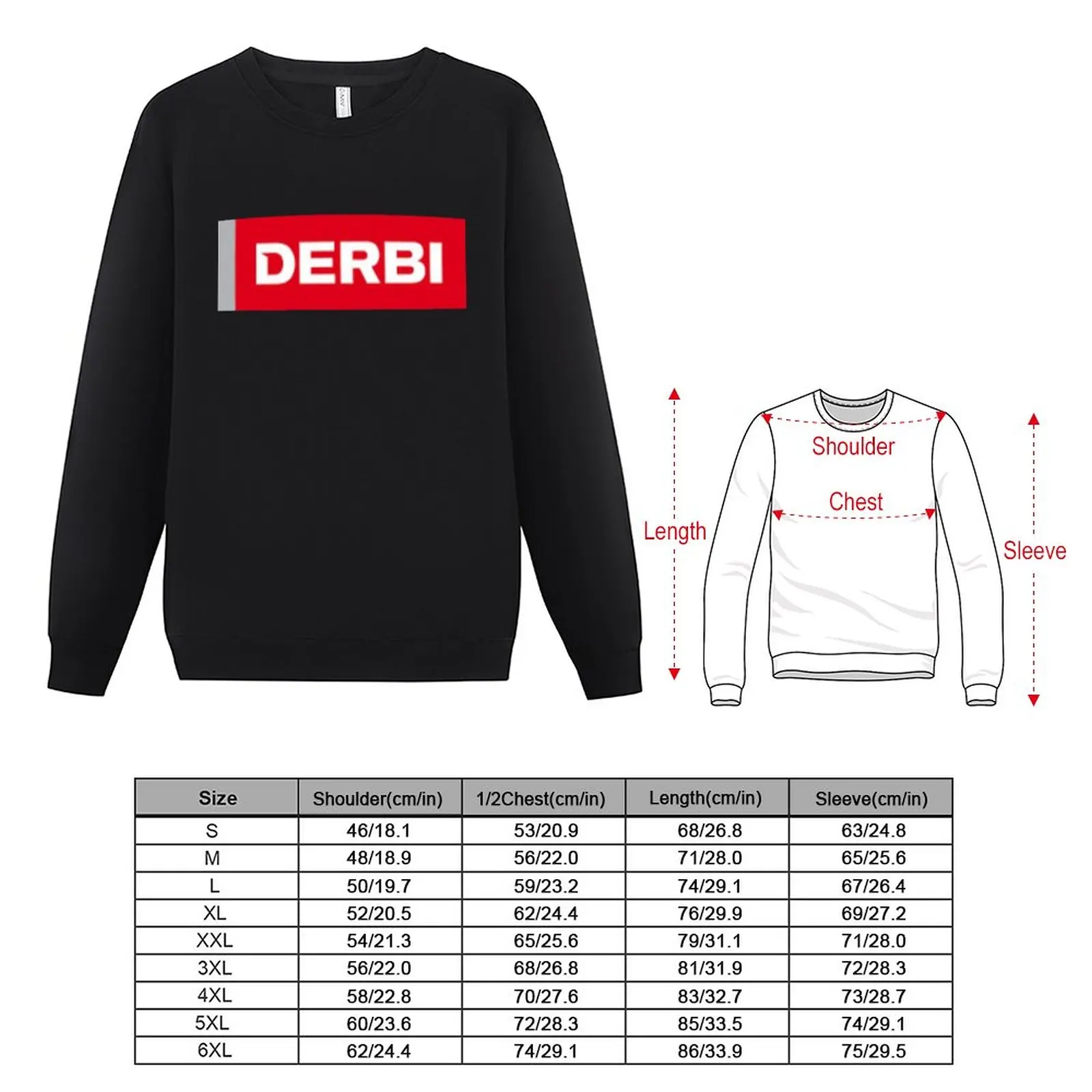 New DERBI LOGO MERCH Sweatshirt men's winter sweater men's clothing aesthetic clothing tracksuit new in sweatshirts
