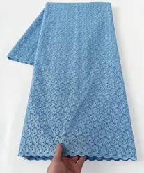 Deluxe Sheer Austria Cotton Lace Embroidery African Rich Voile Fabric Man Woman Occasional Galabia Dubai Wedding Celebrants Wear