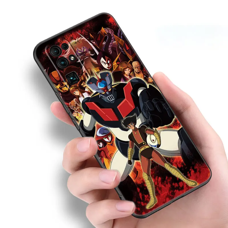 Anime Mazinger Z Black Phone Case For Honor 70 90 Lite X40 GT X50 i X5 Plus X6A X6S X7A X8A X8B X6 X7 X8 X9 4G X9A X9B 5G