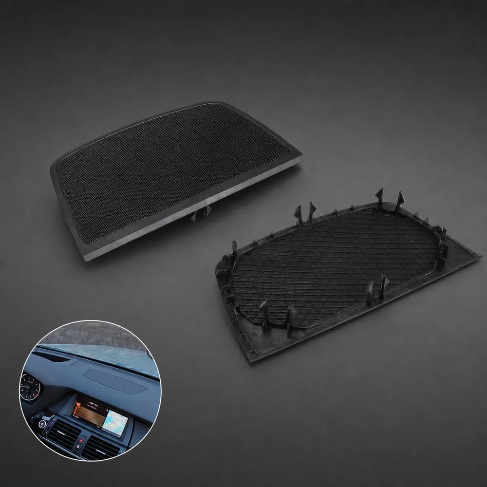 Direct Replacement Dashboard Center Speaker Grille Cover for BMW X5 E70 X6 E71 E72, Snap-On Fit, OE 51457161796