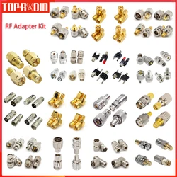 4 Piece Kit SMA BNC UHF Male Female To SMA BNC TNC UHF N F Type SO239 PL259 L16 RF Coaxial Coax Adapter Connector Combination