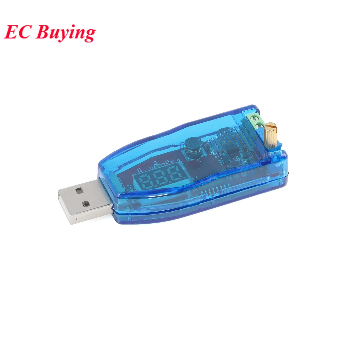 DC-DC 5V to DC 1-24V Adjustable Potentiometer USB Step Up/Down Buck Boost Converter Power Supply Voltage Regulator Module LED Re