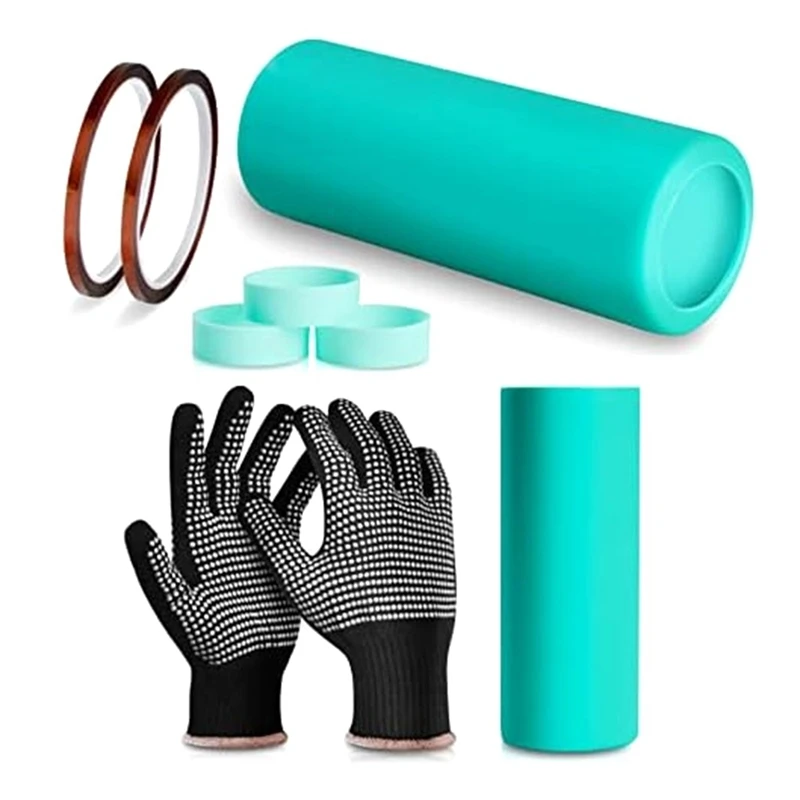 

Hot Silicone Sleeve Sublimation Tumbler Band Kit - Use To Skinny Straight Blanks Cups, Sublimation Accessories Wraps- 20 Oz