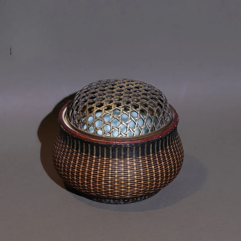 Purely hand-woven, incense burner tea room ornament, line incense burner business gifts