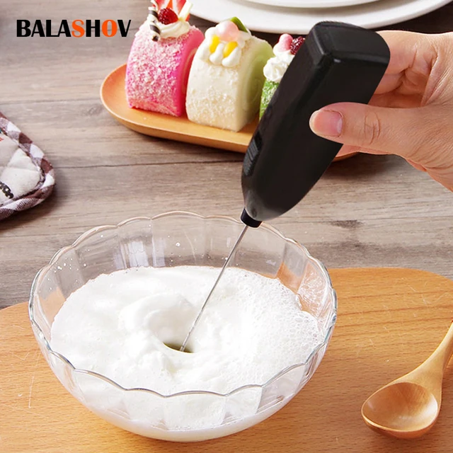 Bezprzewodowy elektryczny blender spieniacz do mleka trzepaczka do kawy mikser trzepaczka do jajek Mini spieniacz uchwyt mieszadło ekspres do cappuccino narzędzia kuchenne