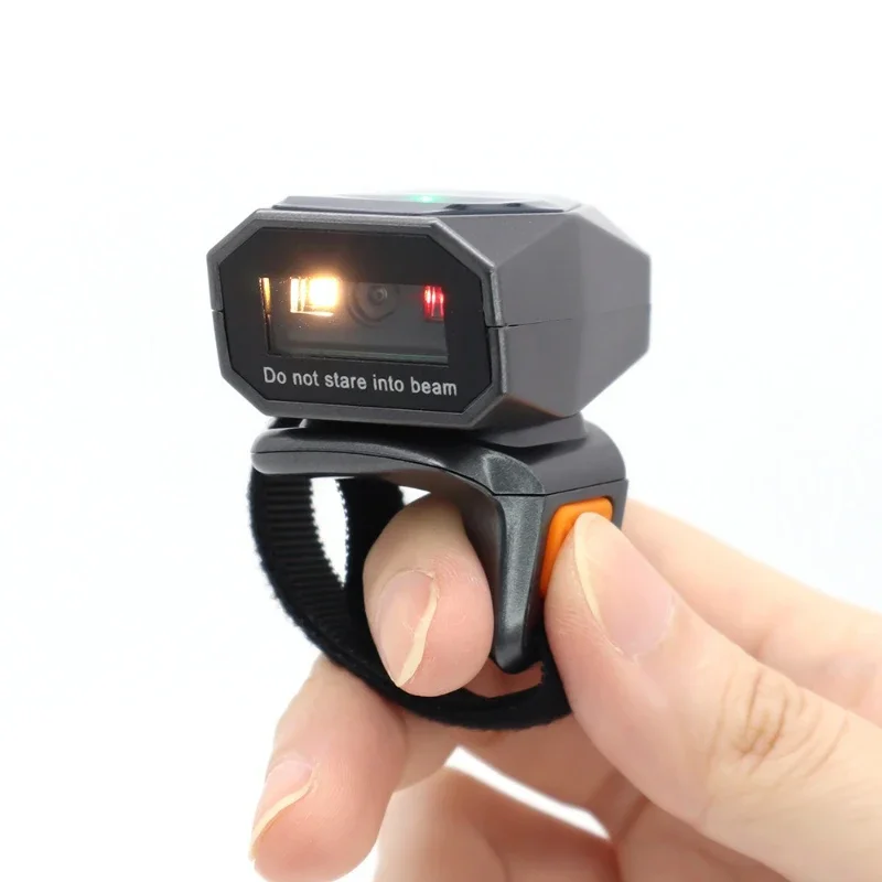 Ring Bluetooth barcode QR code scanner Wireless scanner Warehouse inventory finger gun Portable code scanner
