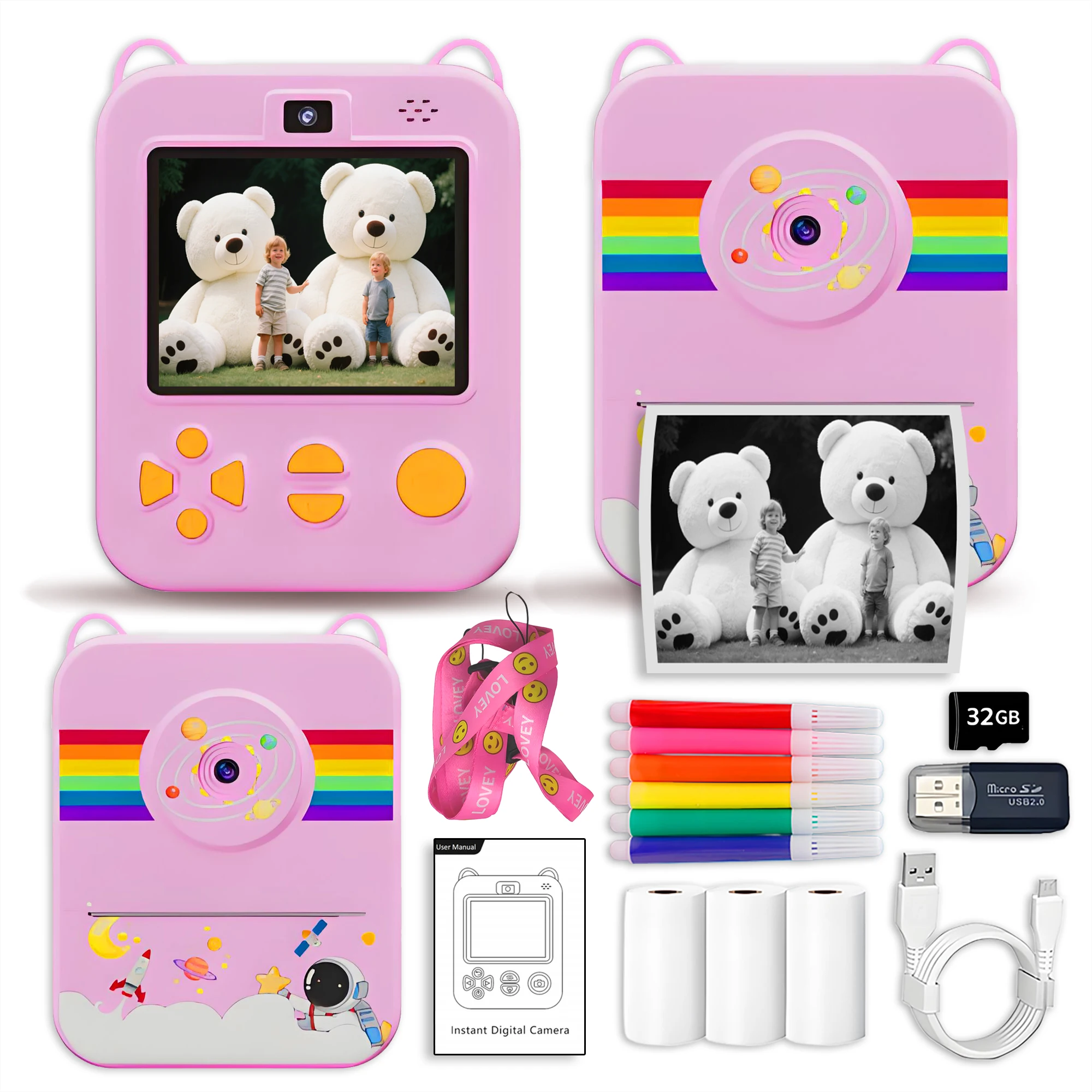 

Digital Camera For Kids Instant Print The camera can print instantly Instant Print Camera Kids and is a portable small camera